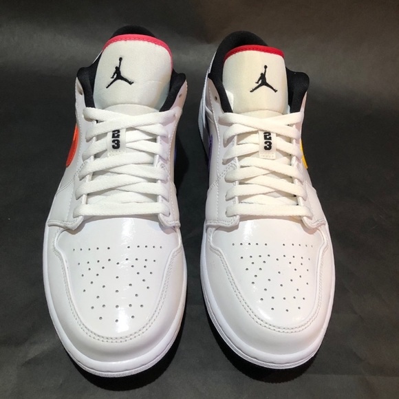 Nike Air Jordan 1 Low Multi Color Swoosh - Picture 2 of 10